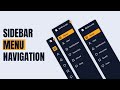 Sidebar Menu Using HTML CSS & JAVASCRIPT