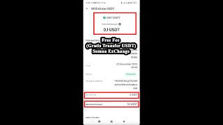 Transfer USDT dengan Free fee (Gratis) Semua Exchange Tanpa Biaya di Tron (TRC20) \u0026 Binance (BEP20)