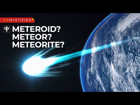 What is the difference between meteoroid meteor and meteorite?