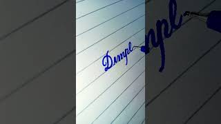 How to write the name "Dimple"😍❤️in cursive handwriting #calligraphy #cursive #viral #shorts