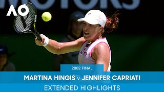 Jennifer Capriati v Martina Hingis Full Match | Australian Open 2002 Final