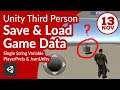How to save and load game data as single string variable using PlayerPrefs and JsonUtility in Unity