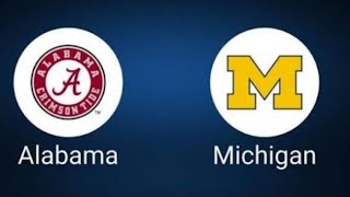 Michigan wolverines vs Alabama crimson tide live match - NCAA Division | FBS Football Season