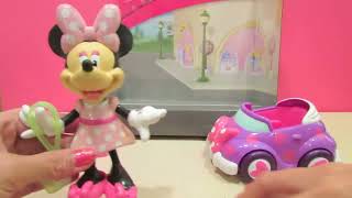Disney Minnie Convertible Car Unboxing Toy Video 1