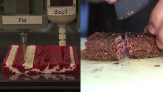 This 3D-Printed Meat Cuts Like Steak