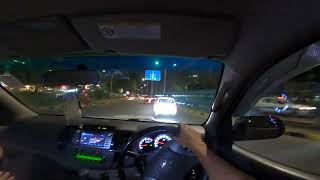 Toyota Fortuner Night POV Driving | Manual | City | 3.0L D4D | ASMR