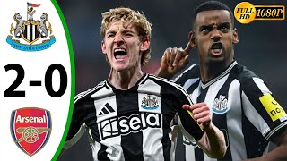 Newcastle vs Arsenal 2-0 Highlights \u0026 All Goals | Carabao Cup Semi Final 2025