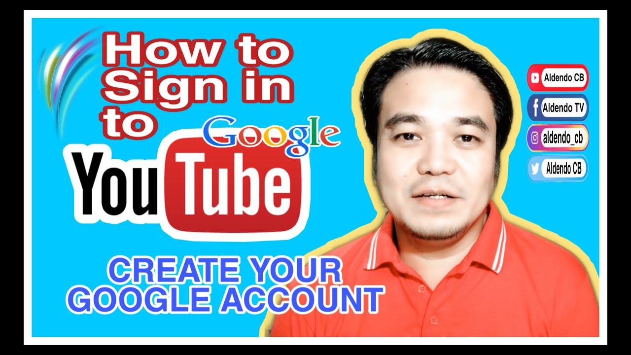 How To Sign In To Youtube Create Your Google Account Youtube How To Sign In To Youtube Create Your Google Account Youtube