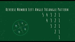 76 Number Left Angle Triangle Pattern without any pre-defined method using while loop in Python