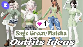 10 SAGE GREEN/MATCHA 🍵 OUTFIT IDEAS | Zepeto Outfit Ideas 1 zem only | Oplas Zepeto |@AyushiManjarekar