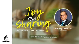 LIVE | Joy and Sharing - Grand Investment Sabbath | June 22, 2024