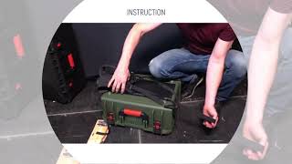 RucPac Hardcase Backpack Conversion Instruction for DGCASE