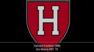 Harvard Football Jim Morris 1986 - Senior