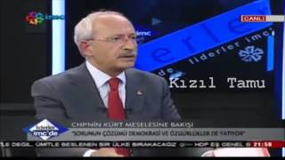 İMC TV'ye çıkan  CHP Lideri Kılıçdaroğlu  kanalında Anayasa 3.Madde değiştirme sözü !