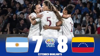 Argentina vs Venezuela | Highlights & Penalty Shootout | Women's International Friendly 07-04-2023