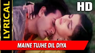 Maine Tujhe Dil Diya With Lyrics | Udit Narayan, Sarika Kapoor | Betaaj Badshah 1994 Songs | Mamta