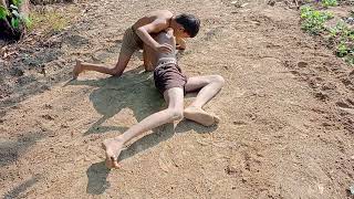 aaj ki sabse Jabardast Kushti Chhote pahalvan Ne Bade pahalvan ko Ragada#viralvideo #trending