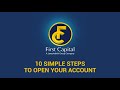 How to open your account with First Capital Online