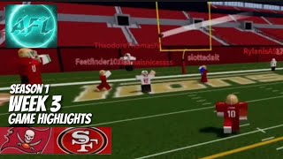 AFL S1 | Week 3 | Buccaneers vs 49ners Game Highlights