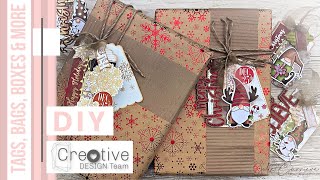 How to Make Christmas Gift Tags using Scraps │Creative Design Team