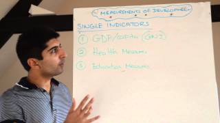 Y2/IB 4) Measures of Development - Single Indicators (GDP/Capita PPP, Health and Education Measures)
