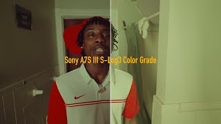 Sony A7S III S-Log 3 Cinematic Color Grade with Before \u0026 After Breakdown | Color Grading