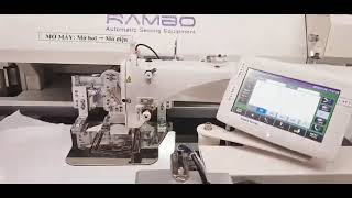 RAMBO RM-330QS Automatic pocket setter machine job for knits Tshirts in Vietnam