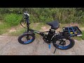 ecotric 48v fat tire electric bike ride to lake helen