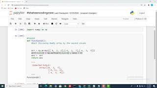 #task15 Sort the (3x3) NumPy array by the second column | Python For Beginners #Shaheencodingzone