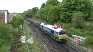 (HD) GBRf Aggregate Industries 66711 'Sence' passes Wells Tunnel Junction - 3/5/17