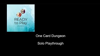 One Card Dungeon - Solo Playthrough  - Teil 1