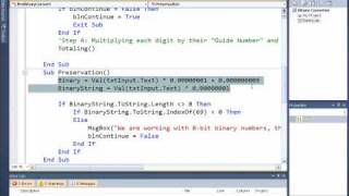 Binary Tutorial- Part 2 Visual Basic Programming