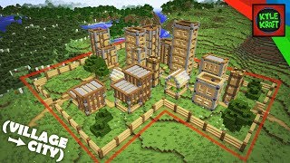 Minecraft | The EASY VILLAGE CITY Survival Base! (How To Build)