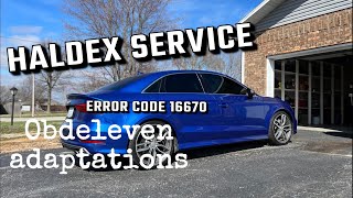 MK7 Audi S3 Haldex Service and Adaptations with OBDEleven