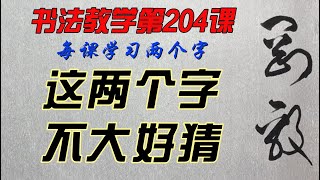 204课  怎样才能写出一手好字？欣赏别人不如自己学着写，每课学两个字，从0开始，一笔一划跟着写。没空？那就有空再写，跟写100小时后，你的字会吓到你自己。慢慢来，只要喜欢，一定可以学会。