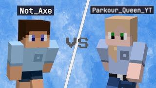 1v1ing @Parkour_Queen_YT in bedwars