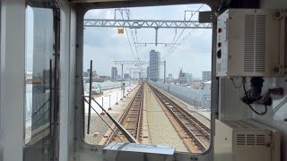 【前面展望】泉佐野駅→堺駅　南海本線　特急サザン　2023年6月7日