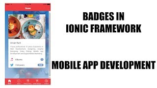 How to Create Badges in IONIC Framework - Mobile App Development