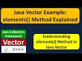Java Vector Example: elements() Method Explained | Java Collection Framework
