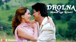 DHOLNA | SLOWED AND REVERB|  DIL TOH PAGAL HAI SONGS| LOFI SONGS |SRK SONGS|DHOLNA SLOWED AND REVERB