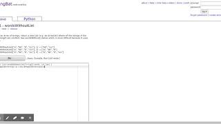 CodingBat Java AP-1 wordsWithoutList