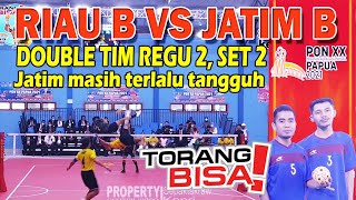 Masih terlalu tangguh regu JATIM B Kandaskan Riau B, Set 2 ❗ Sepak takraw PON Papua 2021