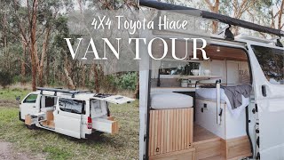 VAN TOUR: 4X4 TOYOTA HIACE | Take a look inside our newest tiny home on wheels!