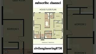 4 bed room village home plan in 31x31 feet, 31 by 31 makan ka naksha #shorts #homeplan