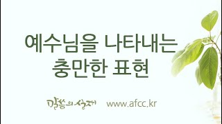 [그리스도의대사들교회] 2020.04.24 예수님을 나타내는 충만한 표현