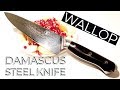 Damascus Steel Knife || Unboxing and Review of Aliexpress Wallop Professional Kitchen Knife