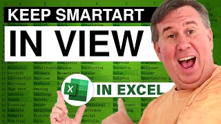 Excel - Keep SmartArt in View: Episode 1366