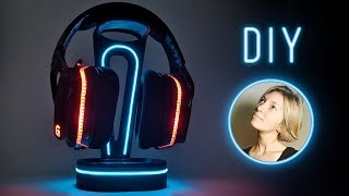 Comment fabriquer ce magnifique support de casque lumineux ?