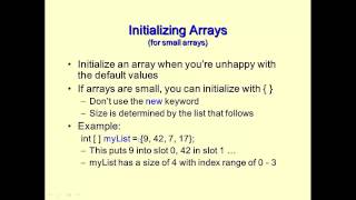 Tutorial 12 - Arrays in Java