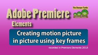 Premier Elements - Creating motion picture in picture using key frames